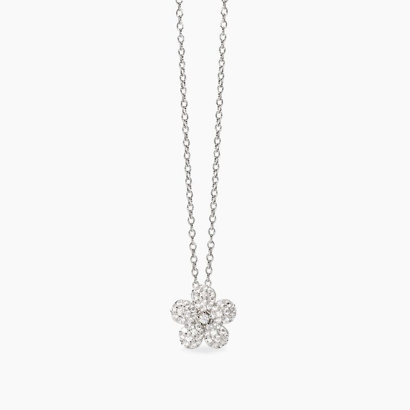 Mabina Girocollo con fiore in zirconi