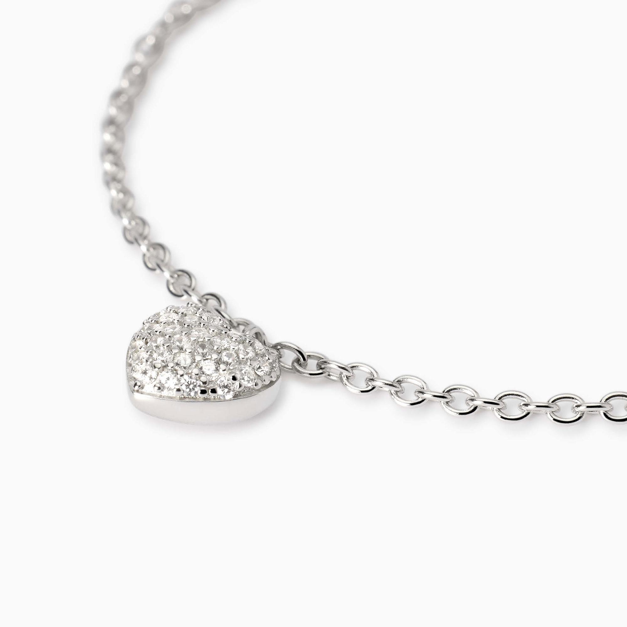 Mabina Bracciale regolabile con ciondolo a cuore