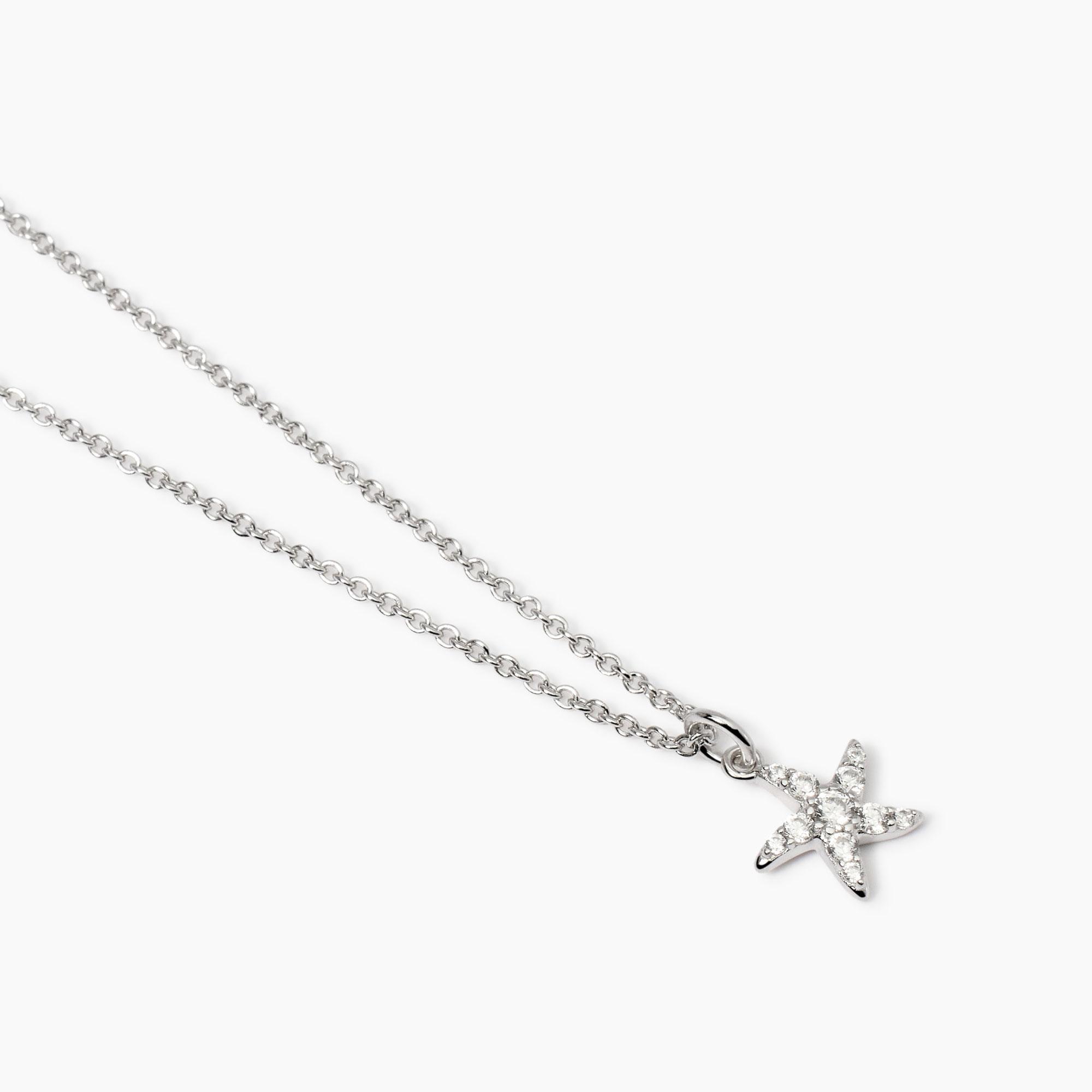 Mabina Girocollo con stella marina e zirconi