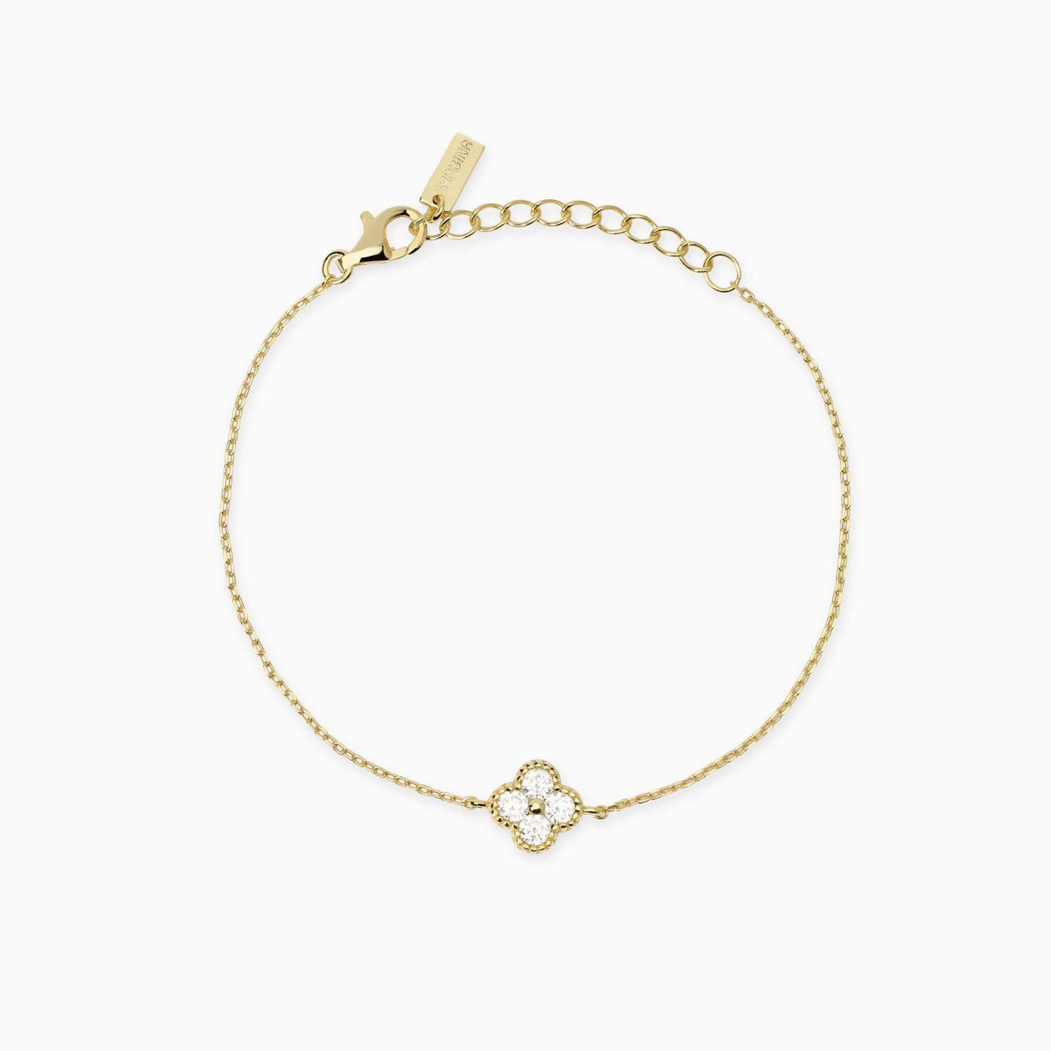 Mabina Bracciale con fiore dorato
