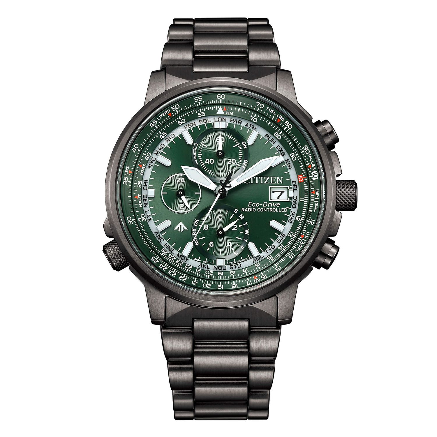 OROLOGIO CITIZEN CRONO PILOT RADIOCONTROLLATO 41mm AT8304-57W OROLOGIO CITIZEN CRONO PILOT RADIOCONTROLLATO 41mm AT8304-57W