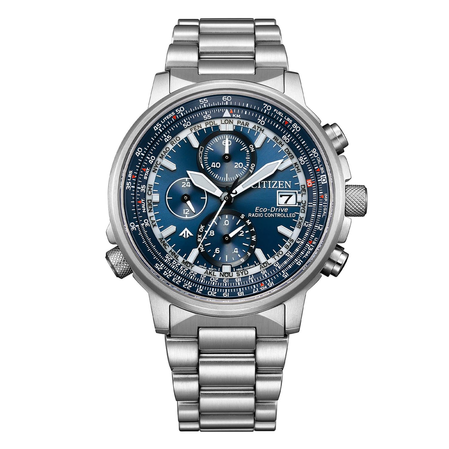 OROLOGIO CITIZEN CRONO PILOT RADIOCONTROLLATO 41mm AT8300-58L