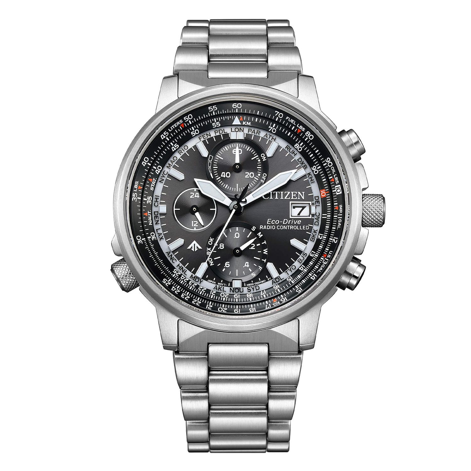 OROLOGIO CITIZEN CRONO PILOT RADIOCONTROLLATO 41mm AT8300-58E