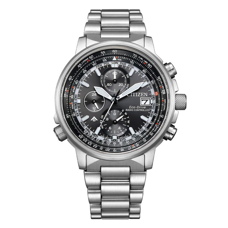 OROLOGIO CITIZEN CRONO PILOT RADIOCONTROLLATO 41mm AT8300-58E