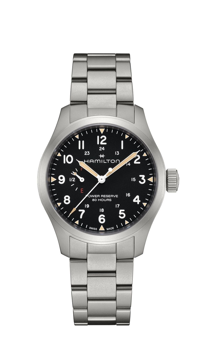 OROLOGIO HAMILTON KHAKI FIELD MECHANICAL 40mm POWER RESERVE H69509130
