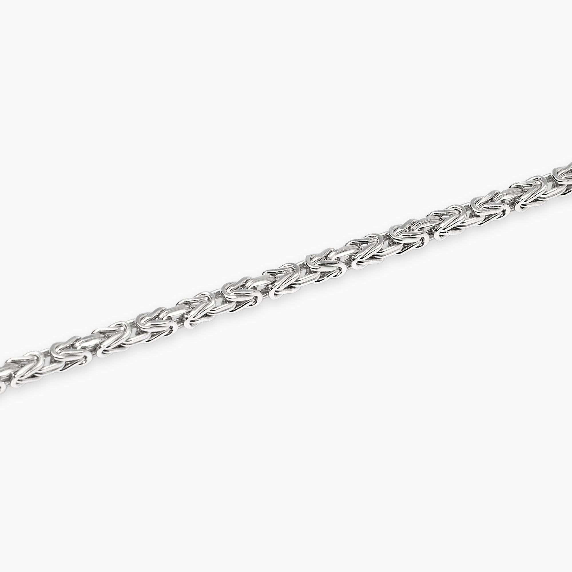 Mabina Bracciale in argento con catena bizantina