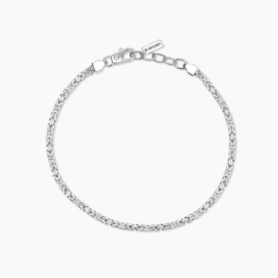 Mabina Bracciale in argento con catena bizantina