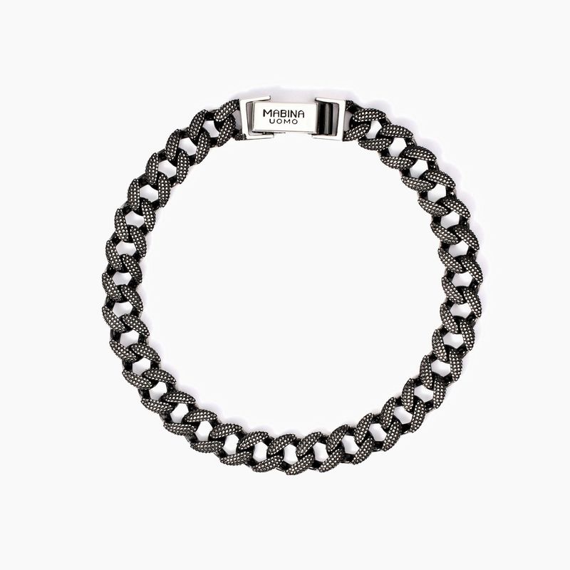 Mabina Bracciale uomo con catena groumette