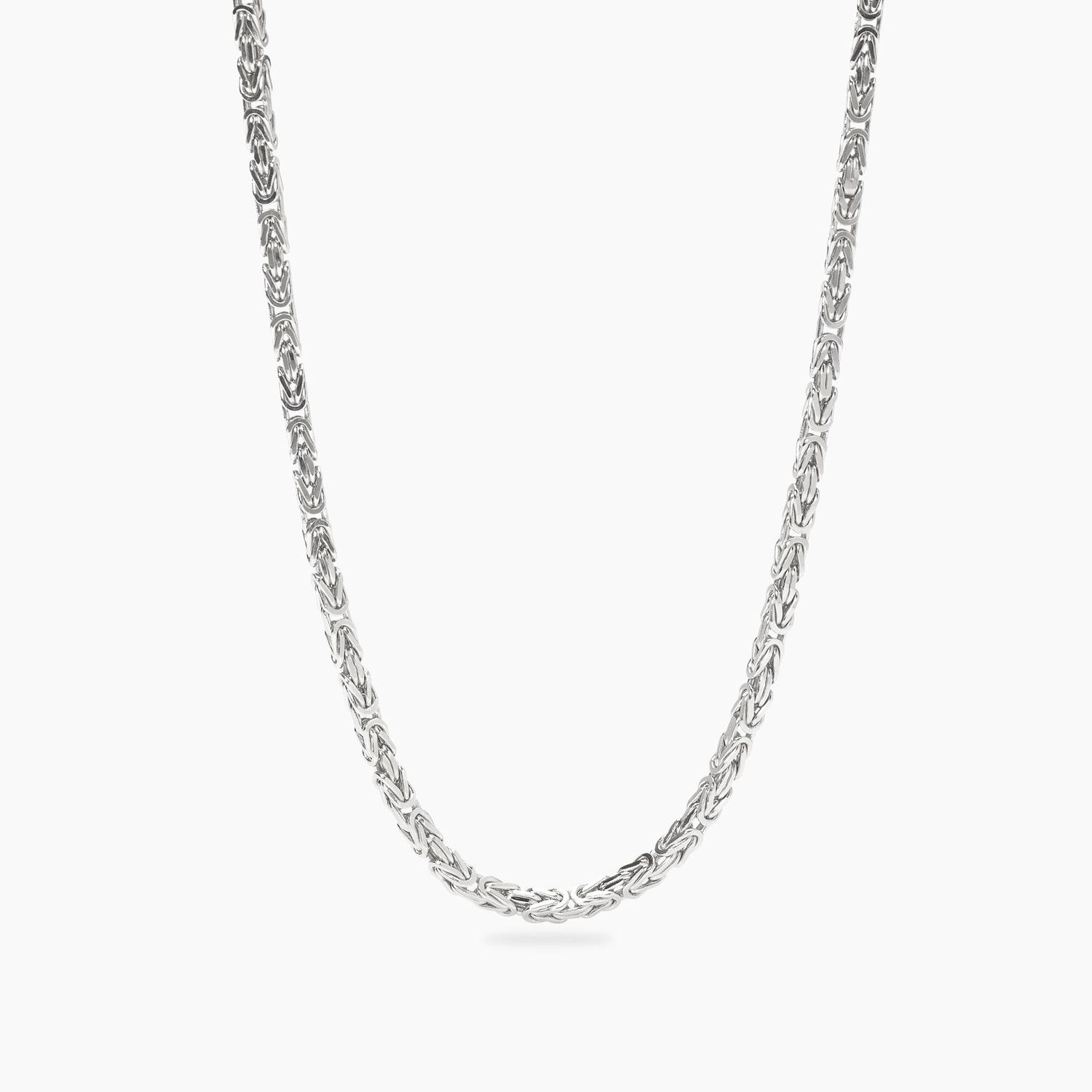 Mabina Collana in argento con catena bizantina