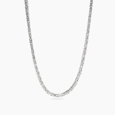 Mabina Collana in argento con catena bizantina