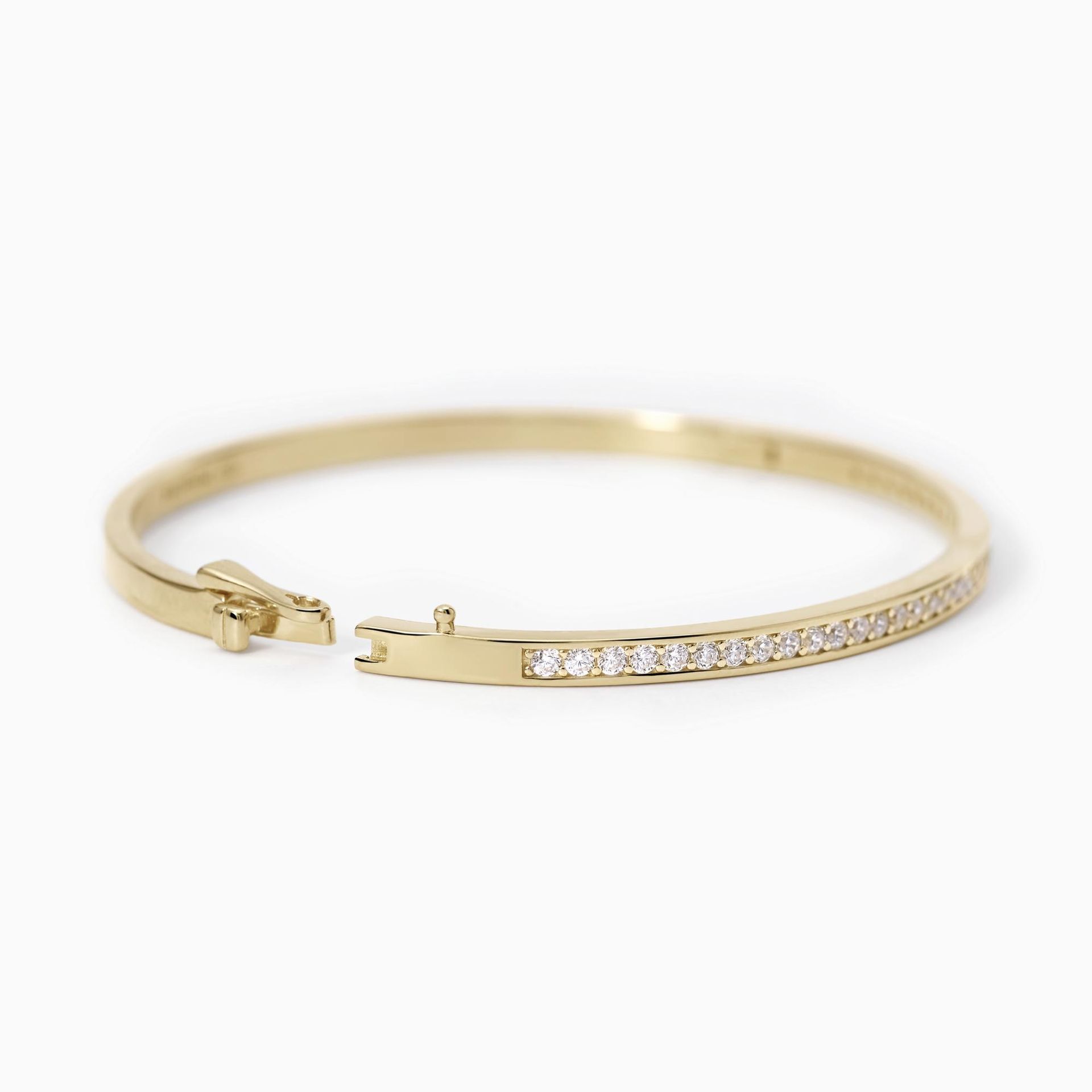 Mabina Bracciale rigido oro con pietre