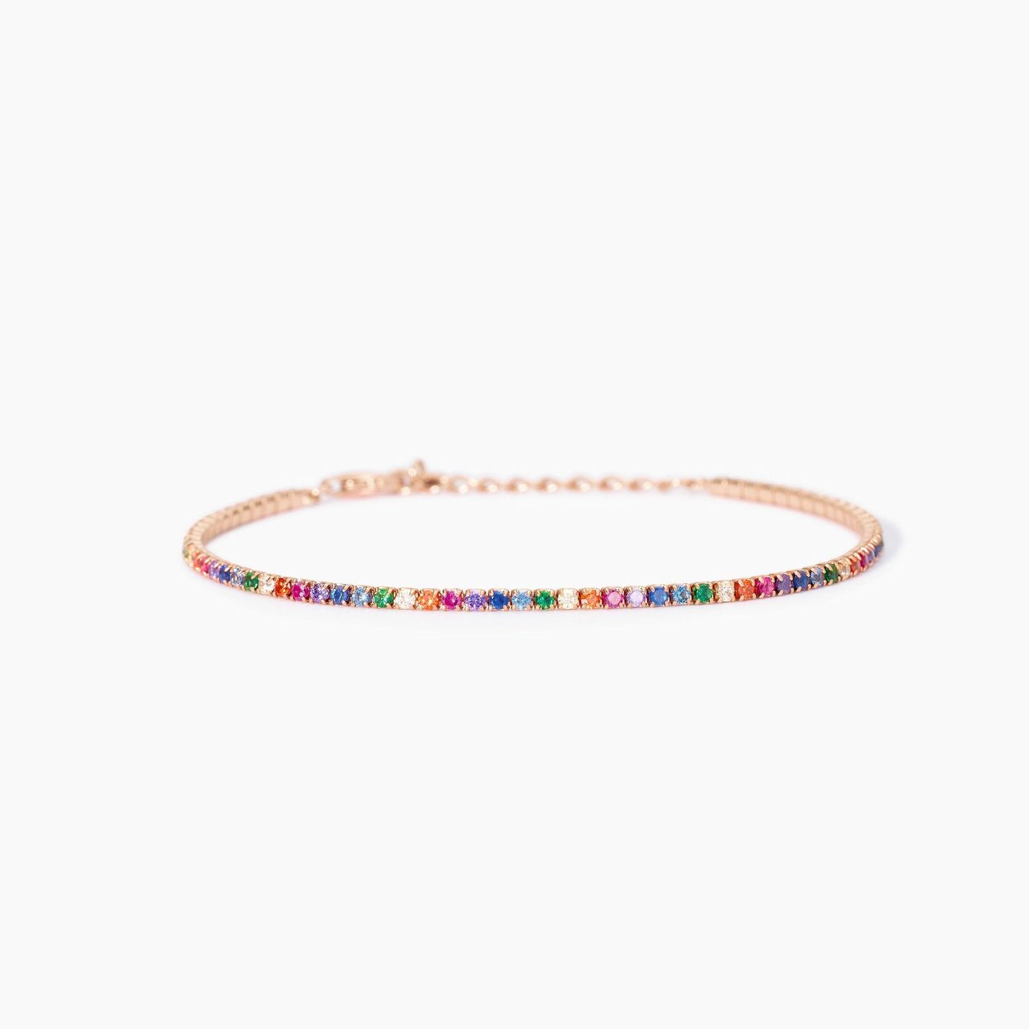Mabina Bracciale tennis placcato oro con pietre