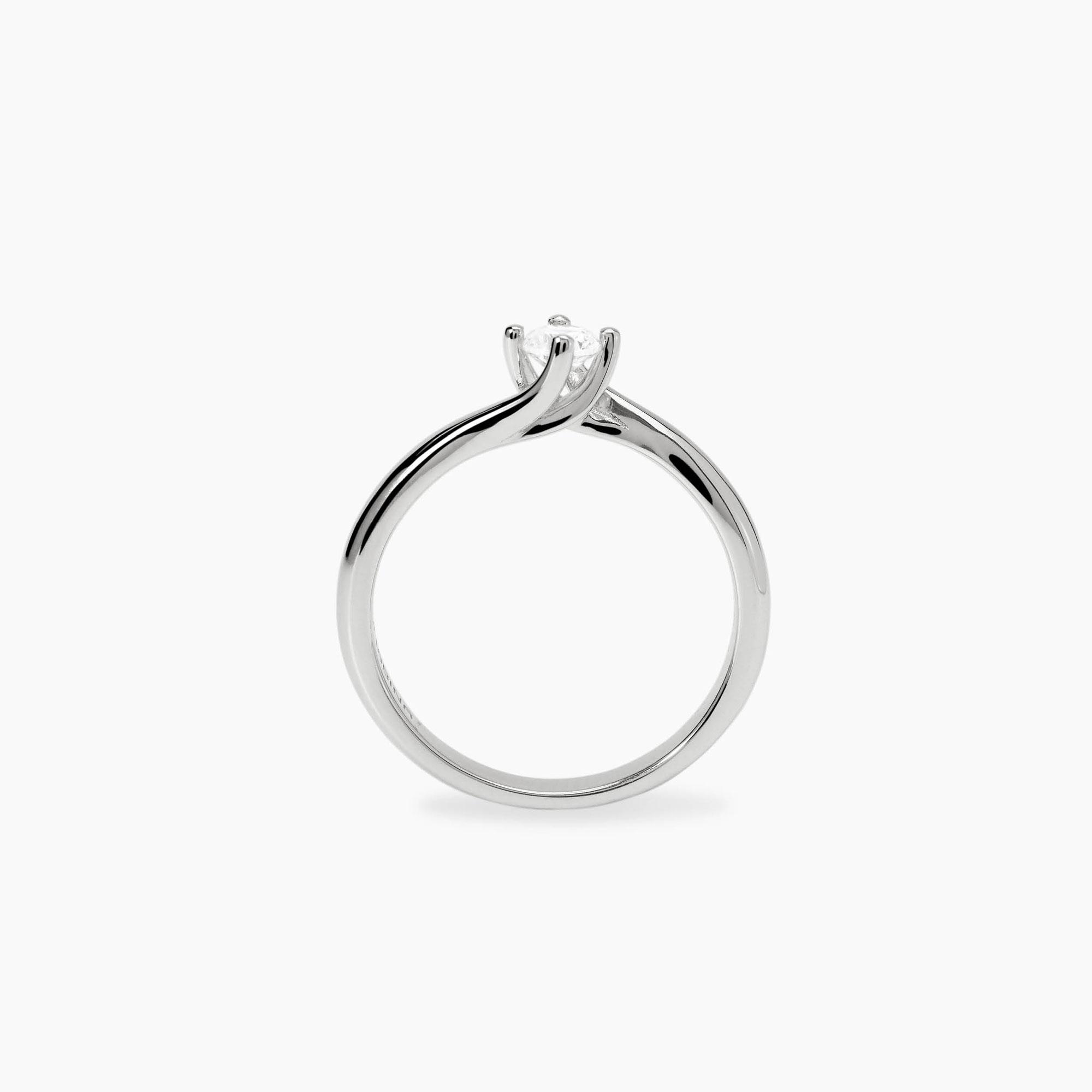 Mabina Anello solitario con diamante lab-grown