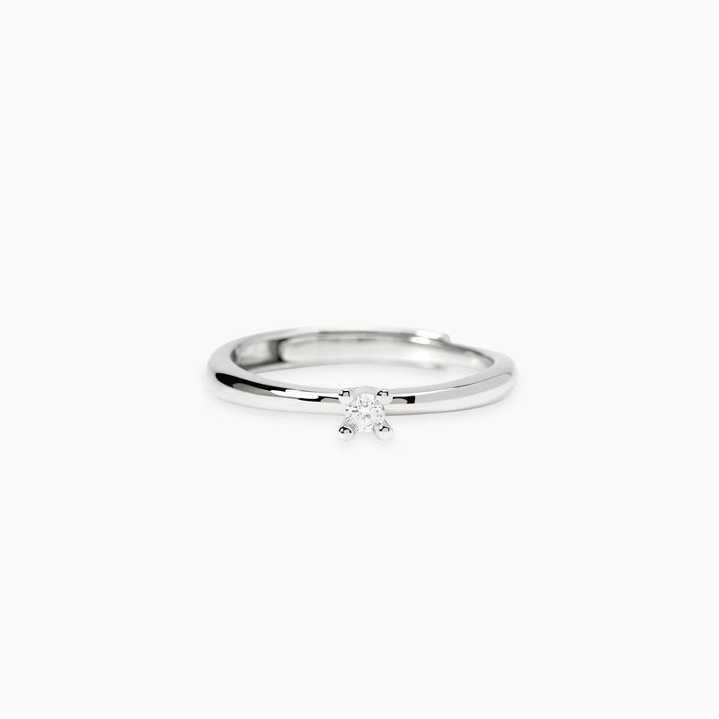Mabina Anello solitario con diamante lab-grown 0,06ct