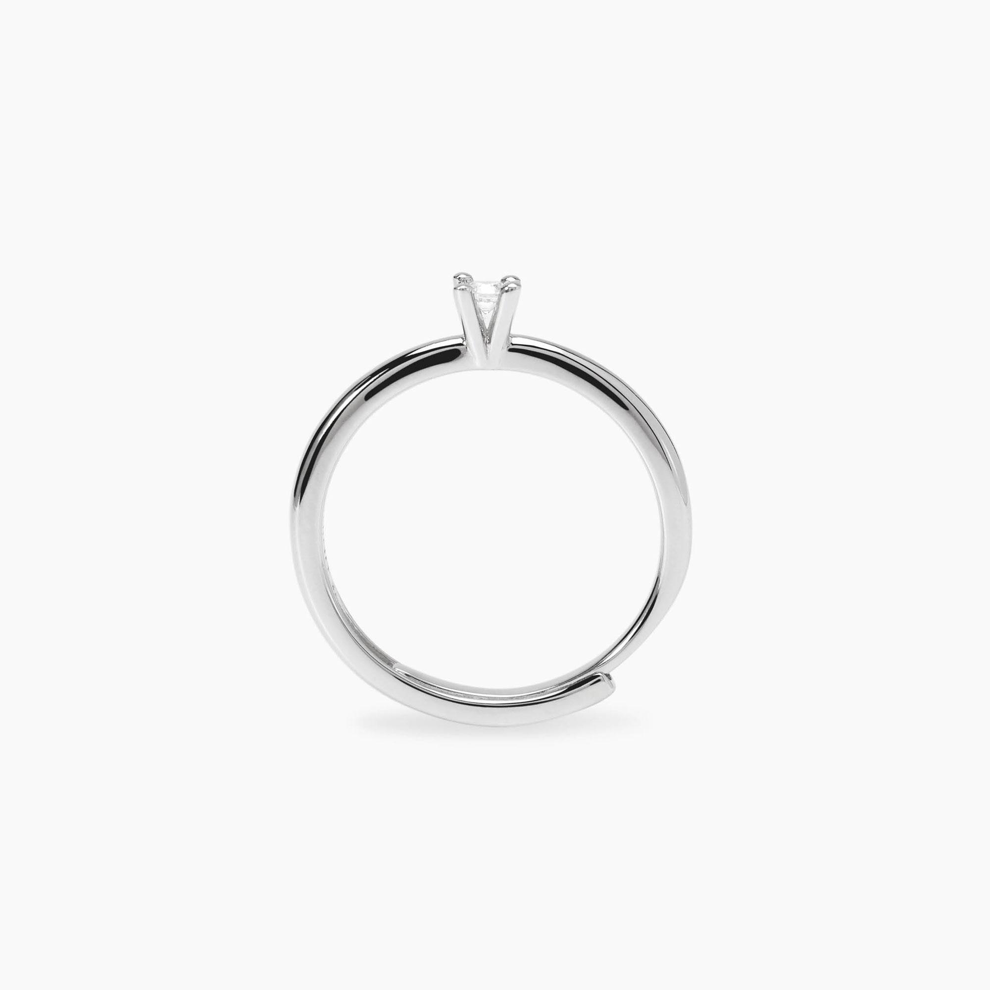 Mabina Anello solitario con diamante lab-grown 0,06ct