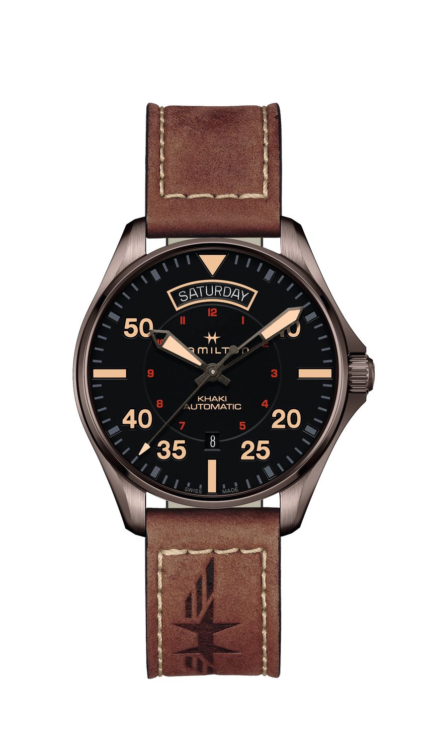 OROLOGIO HAMILTON KHAKI AVIATION DAY DATE AUTO H64605531 OROLOGIO HAMILTON KHAKI AVIATION DAY DATE AUTO H64605531