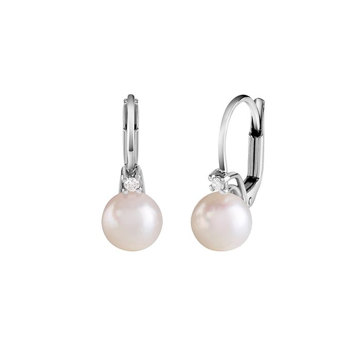 ORECCHINI BLISS PARADISE CON PERLE DI 6,5-7mm E DIAMANTI 20092855