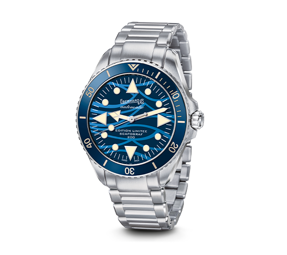 OROLOGIO EBERHARD SCAFOGRAF 200 ED. LIMITATA ONDE BLEUE 41046 CA2C