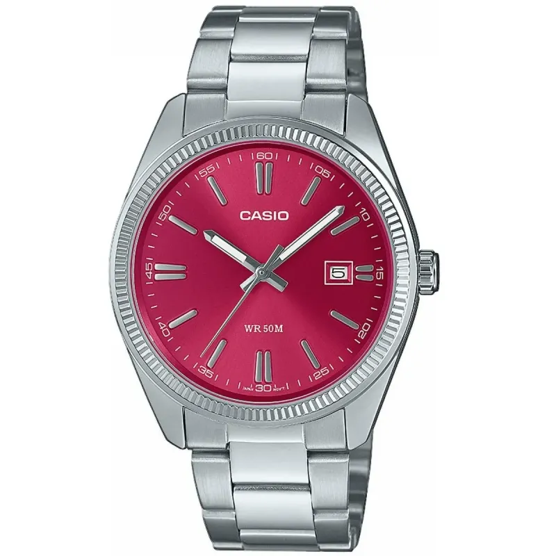 OROLOGIO CASIO TIMELESS ROSSO