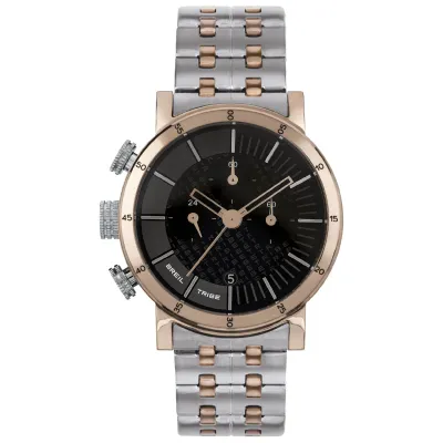 Breil Orologio Chrono Classyt in acciaio bicolor con inserti rose e quadrante nero