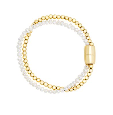 Breil Bracciale con doppia catena oro e bianco con Magnetica system