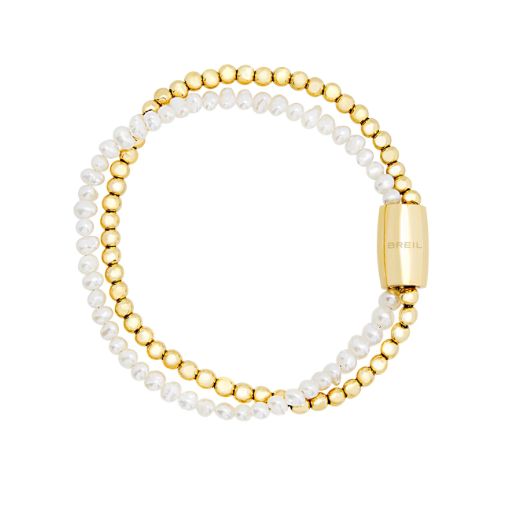 Breil Bracciale con doppia catena oro e bianco con Magnetica system