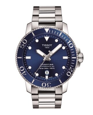 OROLOGIO TISSOT SEASTAR 1000 43mm POWERMATIC 80 T1204071104103 OROLOGIO TISSOT SEASTAR 1000 43mm POWERMATIC 80 T1204071104103