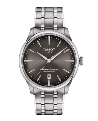 OROLOGIO TISSOT CHEMIN DES TOURELLES POWERMATIC 80 39mm T1398071106100 OROLOGIO TISSOT CHEMIN DES TOURELLES POWERMATIC 80 39mm T1398071106100