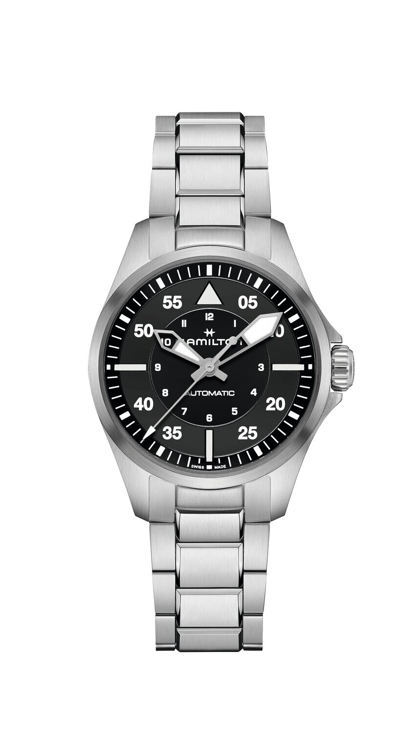 OROLOGIO HAMILTON KHAKI AVIATION PILOT AUTO 36mm H76215130 OROLOGIO HAMILTON KHAKI AVIATION PILOT AUTO 36mm H76215130