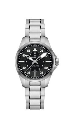 OROLOGIO HAMILTON KHAKI AVIATION PILOT AUTO 36mm H76215130 OROLOGIO HAMILTON KHAKI AVIATION PILOT AUTO 36mm H76215130