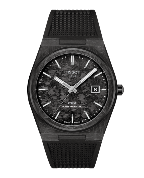 OROLOGIO TISSOT PRX POWERMATIC 80 40mm FORGED CARBON T1379079720100 OROLOGIO TISSOT PRX POWERMATIC 80 40mm FORGED CARBON T1379079720100