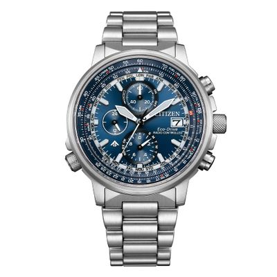 OROLOGIO CITIZEN CRONO PILOT RADIOCONTROLLATO 41mm AT8300-58L OROLOGIO CITIZEN CRONO PILOT RADIOCONTROLLATO 41mm AT8300-58L