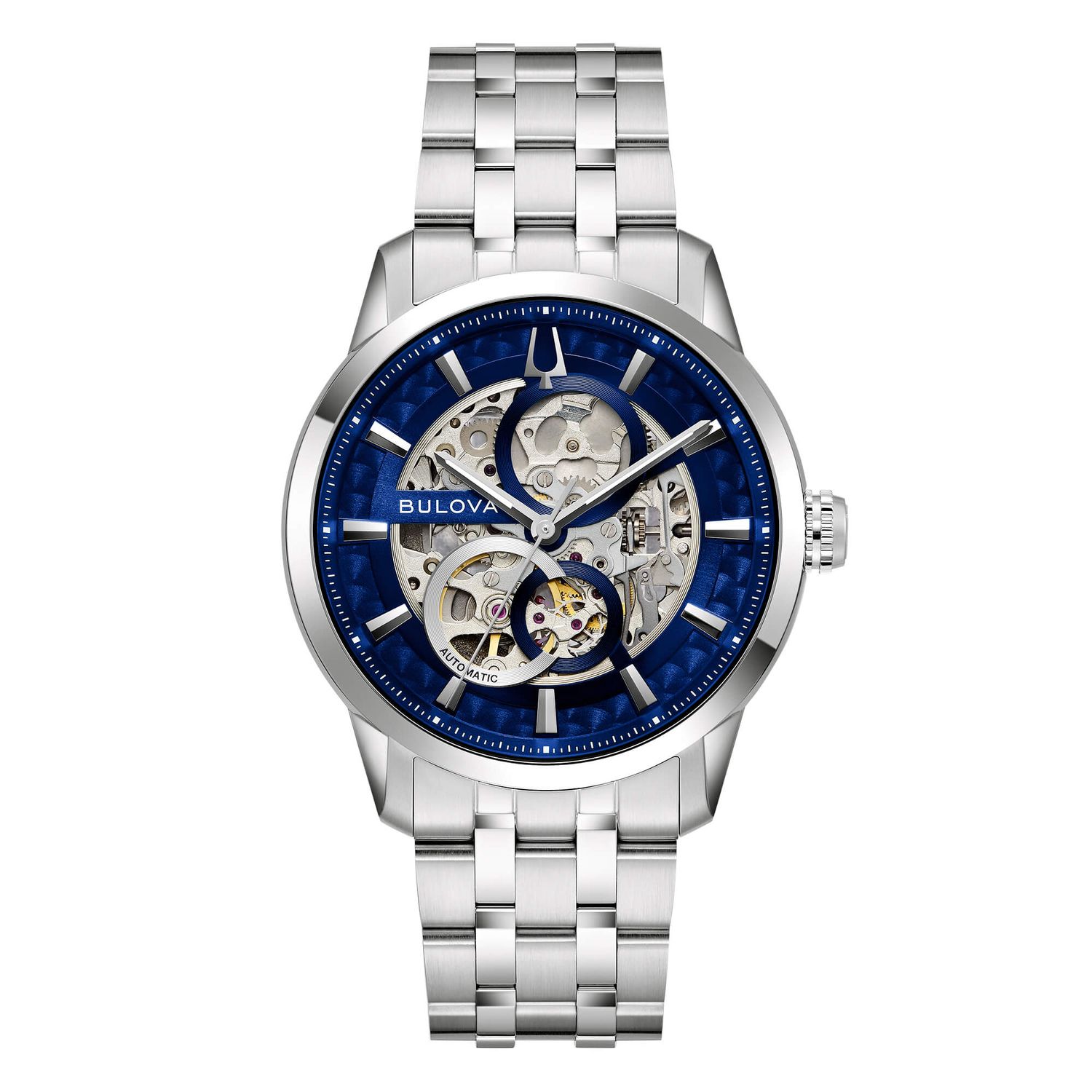 OROLOGIO BULOVA SUTTON SKELETON 40mm 96A331 OROLOGIO BULOVA SUTTON SKELETON 40mm 96A331