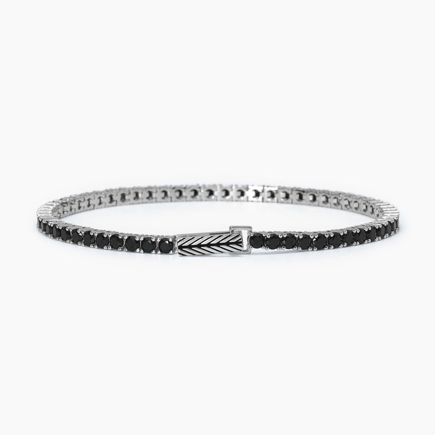 BRACCIALE TENNIS MABINA CON ZIRCONI NERI 533694-M
