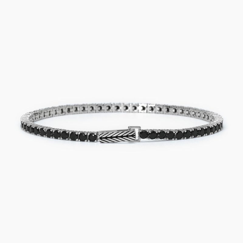 BRACCIALE TENNIS MABINA CON ZIRCONI NERI 533694-M