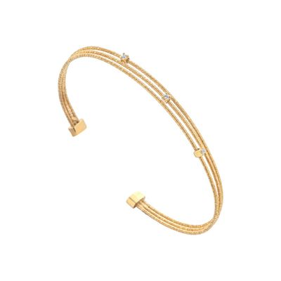 Marcello Pane Bracciale multifascia zirconato - Twist