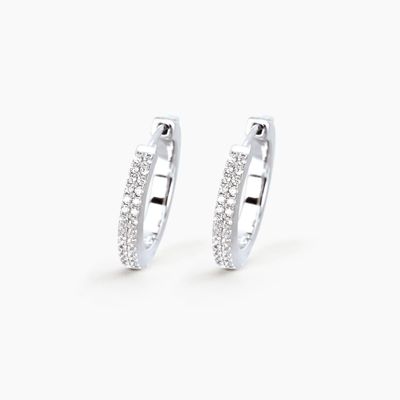 MABINA ORECCHINI A CERCHIO GRANDE CON ZIRCONI