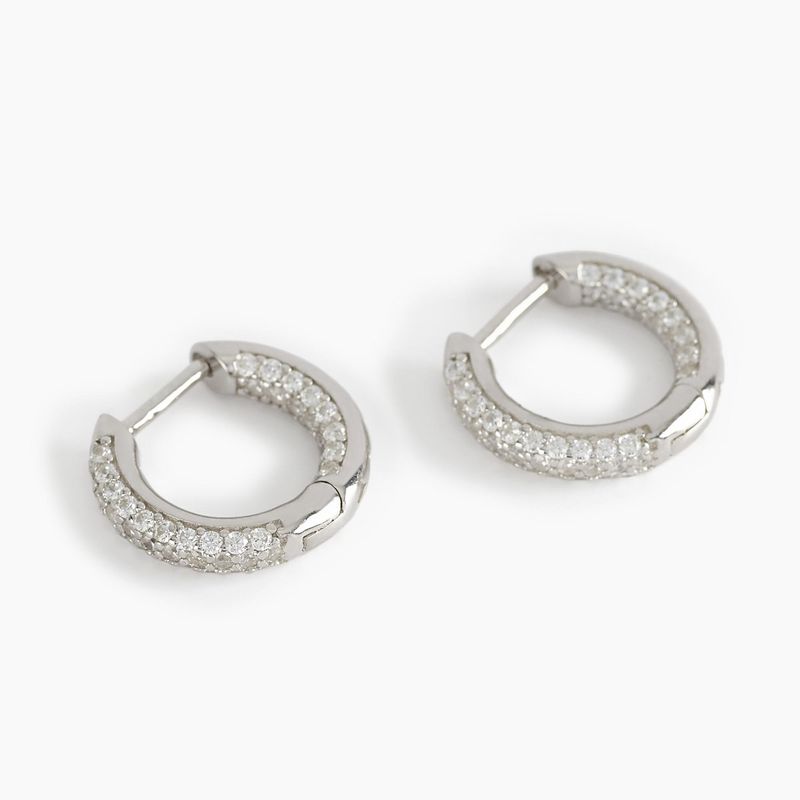 MABINA ORECCHINI A CERCHIETTO CON PAVE' DI ZIRCONI