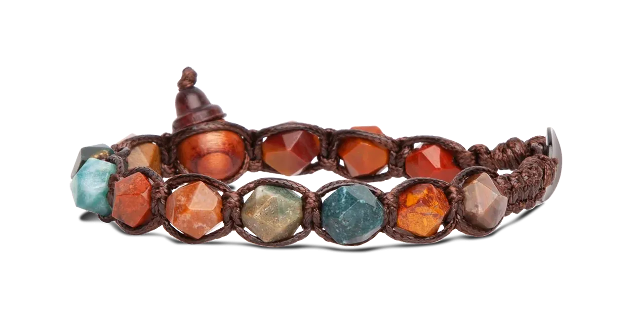 BRACCIALE TAMASHII DIAMOND CUT - AGATA MUSCHIATA