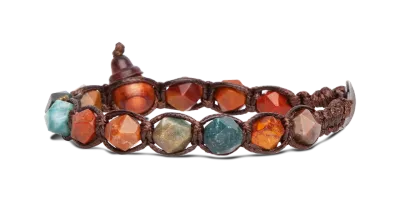 BRACCIALE TAMASHII DIAMOND CUT - AGATA MUSCHIATA BRACCIALE TAMASHII DIAMOND CUT - AGATA MUSCHIATA