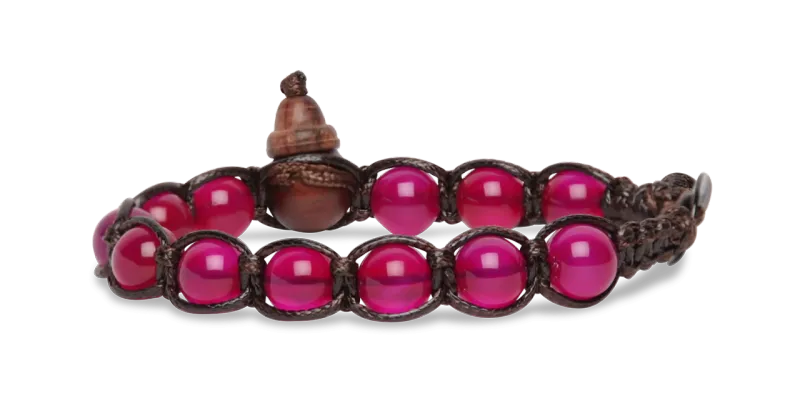 BRACCIALE TAMASHII CLASSICO 8mm - AGATA ROSSA