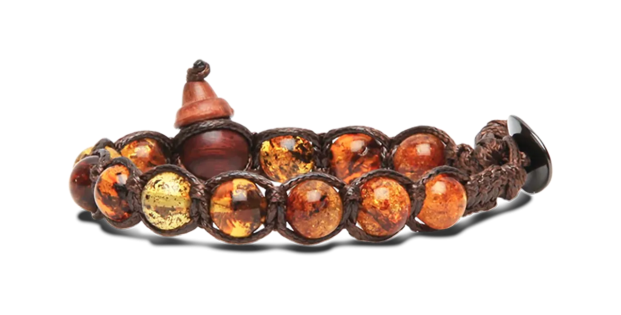 BRACCIALE TAMASHII CLASSICO 8mm - AMBRA