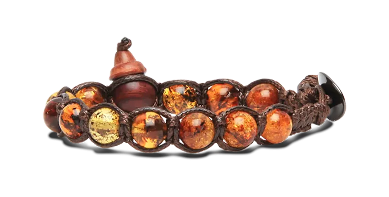 BRACCIALE TAMASHII CLASSICO 8mm - AMBRA