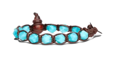 BRACCIALE TAMASHII DIAMOND CUT - GIADA VERDE ACQUA