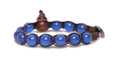 BRACCIALE TAMASHII CLASSICO 8mm - AGATA BLU