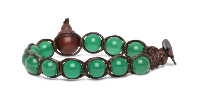 BRACCIALE TAMASHII CLASSICO 8mm - AGATA VERDE