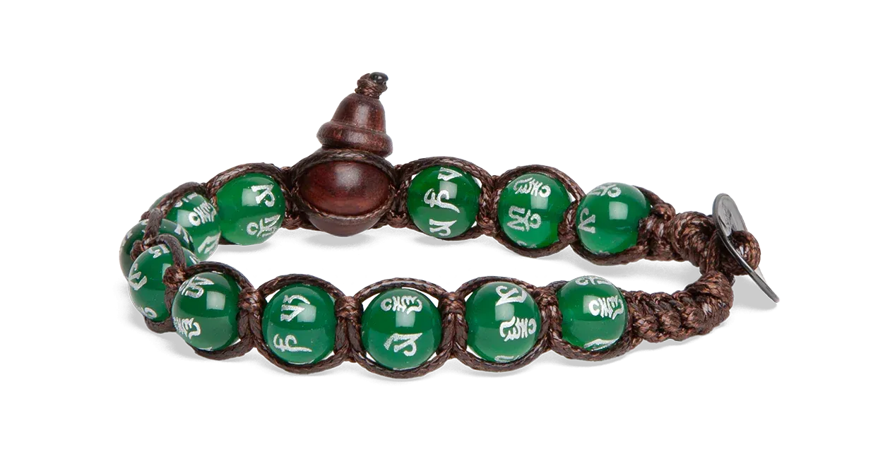 BRACCIALE TAMASHII MANI STONES - AGATA VERDE