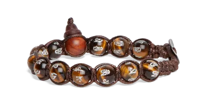 BRACCIALE TAMASHII MANI STONES - OCCHIO DI TIGRE MARRONE