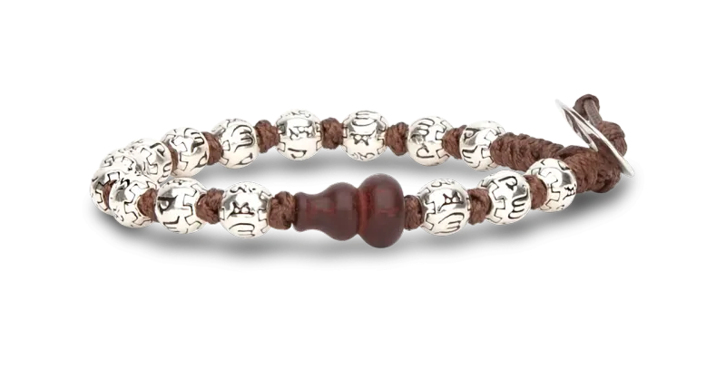 BRACCIALE TAMASHII 8mm - SFERE IN ARGENTO 925