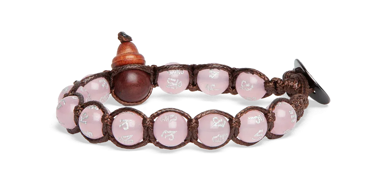BRACCIALE TAMASHII MANI STONES - GIADA ROSA